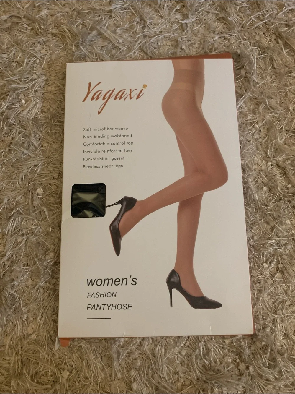 Women's Black Fashion Pantyhose - 3 pack size M brand new